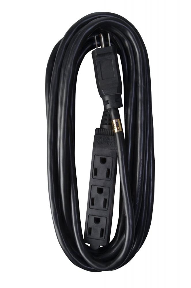 EXTCORD- 14/3 SJTW 15&#39; BLACK 3OUTLET W<span class=' ItemWarning' style='display:block;'>Item is usually in stock, but we&#39;ll be in touch if there&#39;s a problem<br /></span>