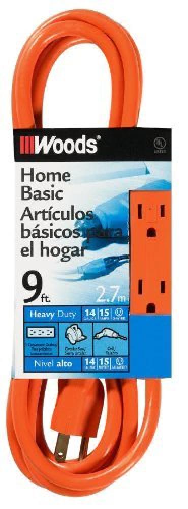 EXTCORD- 14/3 SJTW 9&#39; ORANGE 3OUTLET W<span class=' ItemWarning' style='display:block;'>Item is usually in stock, but we&#39;ll be in touch if there&#39;s a problem<br /></span>