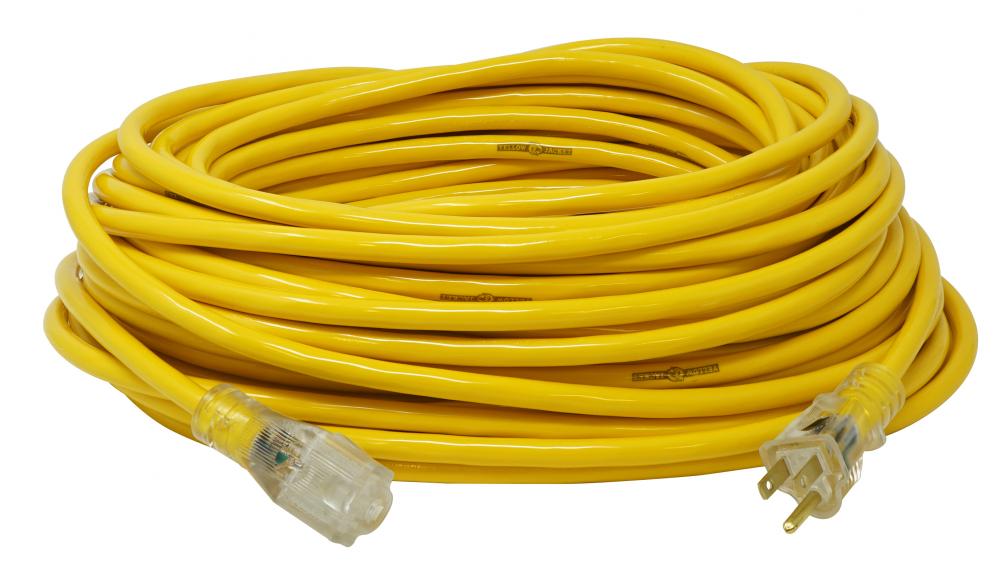 EXTCORD- 14/3 SJTW 100&#39; YELLOW LE YJ<span class=' ItemWarning' style='display:block;'>Item is usually in stock, but we&#39;ll be in touch if there&#39;s a problem<br /></span>
