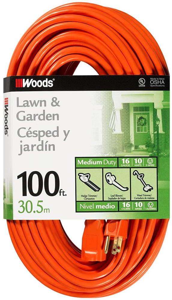 EXTCORD- 16/3 SJTW 100&#39; ORANGE W<span class=' ItemWarning' style='display:block;'>Item is usually in stock, but we&#39;ll be in touch if there&#39;s a problem<br /></span>