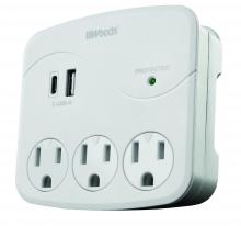 Southwire 41030 - SURGE- USB 3-OUT 2.4A USB-A&C PORTS 560J
