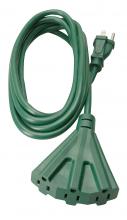 Southwire 2466 - EXTCORD- 16/3 SJTW 8' GREEN TRITAP YM
