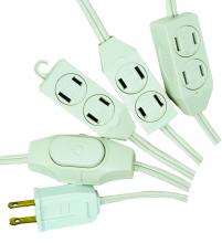 Southwire 2188 - HOLCORD- 18/2 SPT2 15' WHT9OUTLET TREE W
