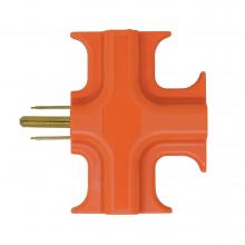 Southwire 550794 - WALL TAP- 3 OUTLET ORANGE
