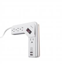 Southwire 41379 - SURGE- USB 4 OUT DSKTP CRNR 2.4A 490J 4'