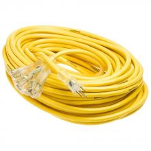Southwire 2820 - EXTCORD- 12/3 SJTW 100' YELLOW LE TRI YJ