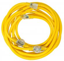 Southwire 2830 - EXTCORD- 12/3 STW 25' YELLOW 3 INLINE YJ