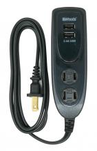 Southwire 41225 - POWERSTRIP- DSKTP USB 2 OUT 2.4A BLK
