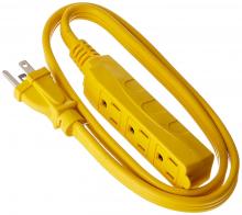 Southwire 863 - OFFICECORD- 14/3 SPT-3 3' YLW 3OUTLET W