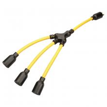 Southwire 94058907 - INDCORD- 16/2 SPT-2 20' BROWN 3OUTLET W