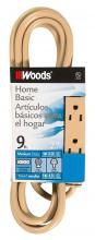 Southwire 2978 - OFFICECORD- 16/3 SJTW 9' BEIGE 3OUTLET W