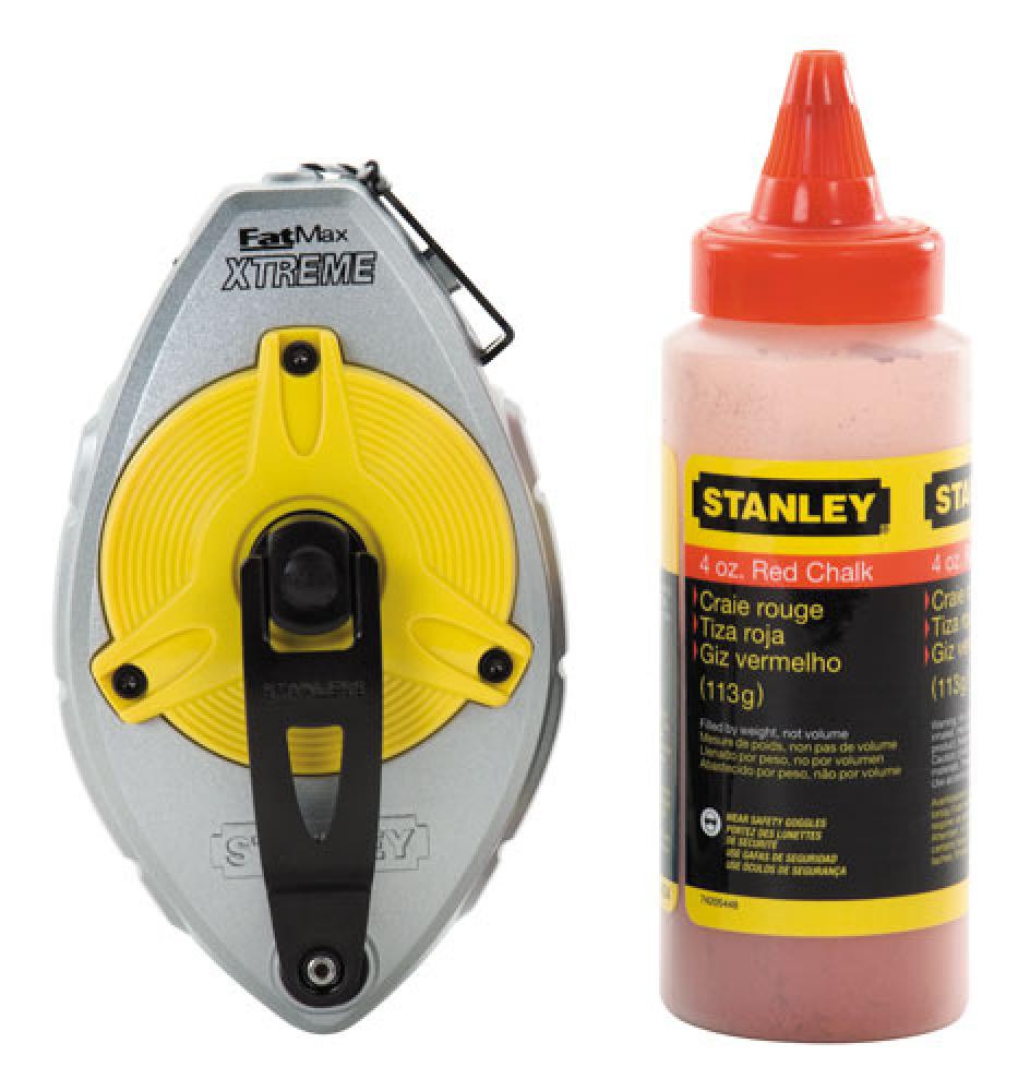 100&#39; FATMAX(R) Xtreme(TM) Chalk Box 2 Piece Set with 4 oz. Bottle of  Stanley(R) Red Chalk<span class=' ItemWarning' style='display:block;'>Item is usually in stock, but we&#39;ll be in touch if there&#39;s a problem<br /></span>