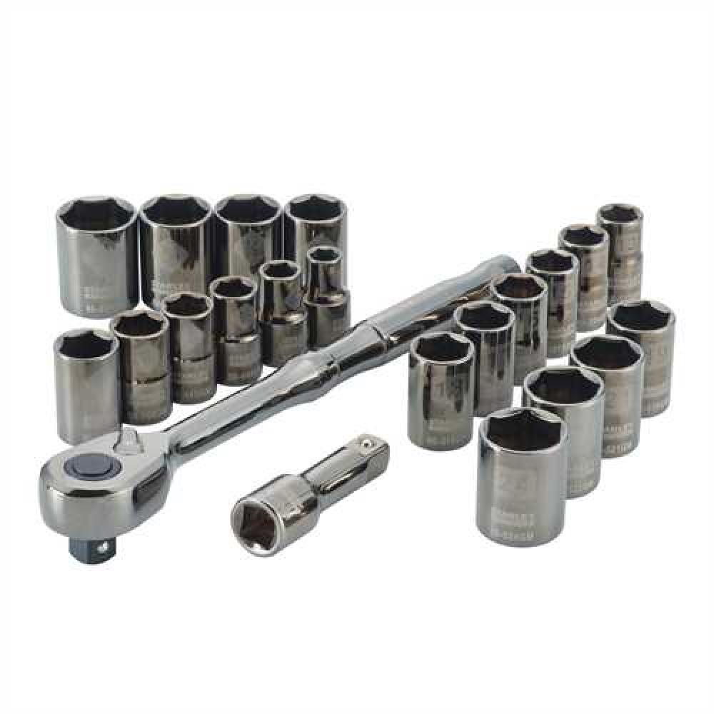 FATMAX(R) 1/2 in. Drive 22-piece Gunmetal Chrome Mechanics Tool Set<span class=' ItemWarning' style='display:block;'>Item is usually in stock, but we&#39;ll be in touch if there&#39;s a problem<br /></span>