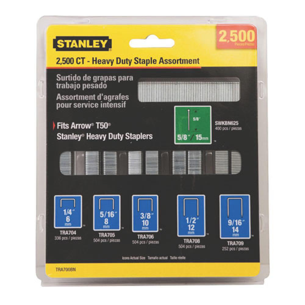 2,500 pc Heavy Duty Staple and Brad Assortments<span class=' ItemWarning' style='display:block;'>Item is usually in stock, but we&#39;ll be in touch if there&#39;s a problem<br /></span>