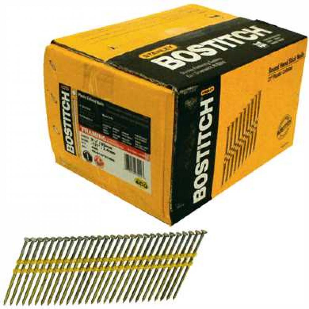 4,000-Qty. 3-1/4&#34; x .131 Smooth Shank 21 degree Plastic Collated Stick Framing Nails<span class=' ItemWarning' style='display:block;'>Item is usually in stock, but we&#39;ll be in touch if there&#39;s a problem<br /></span>
