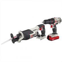 Porter Cable PCCK603L2 - 20V MAX* Cordless Drill & Reciprocating Saw Combo Kit