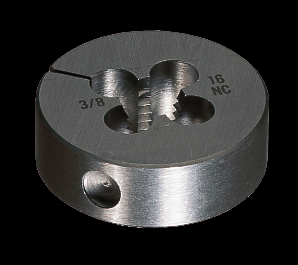 HSS Round Adjustable Die - Metric<span class=' ItemWarning' style='display:block;'>Item is usually in stock, but we&#39;ll be in touch if there&#39;s a problem<br /></span>