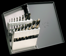 Cle-Line C21160 - 135° Heavy-Duty Black & Gold Mechanics Length Drill Set