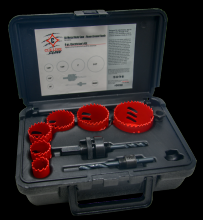 Cle-Line C43161 - Fleam Ground Electriciam's Hole Saw Kit
