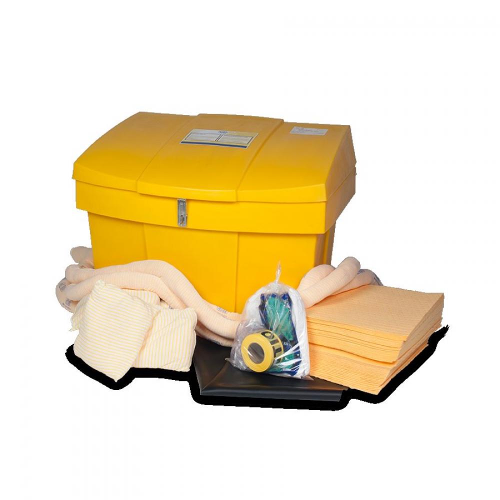 SPILL KIT. HAZ-MAT. 215L CAP. W/CASTORS<span class=' ItemWarning' style='display:block;'>Item is usually in stock, but we&#39;ll be in touch if there&#39;s a problem<br /></span>