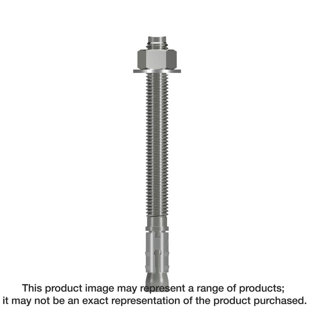 Strong-Bolt® 2 - 5/8 in. x 7 in. Type 316 Stainless-Steel Wedge Anchor (10-Qty)<span class=' ItemWarning' style='display:block;'>Item is usually in stock, but we&#39;ll be in touch if there&#39;s a problem<br /></span>