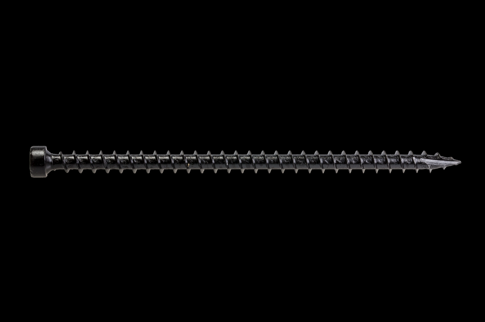 Strong-Drive® SDWC™ TRUSS Screw - .155 in. x 4-1/2 in. T-30 6-Lobe E-coat®, Black (500-Qty)<span class=' ItemWarning' style='display:block;'>Item is usually in stock, but we&#39;ll be in touch if there&#39;s a problem<br /></span>