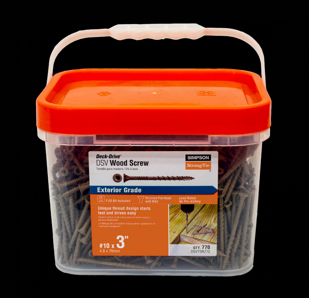 Deck-Drive™ DSV WOOD Screw - #10 x 3 in. T25, Flat Head, Quik Guard®, Tan (770-Qty)<span class=' ItemWarning' style='display:block;'>Item is usually in stock, but we&#39;ll be in touch if there&#39;s a problem<br /></span>