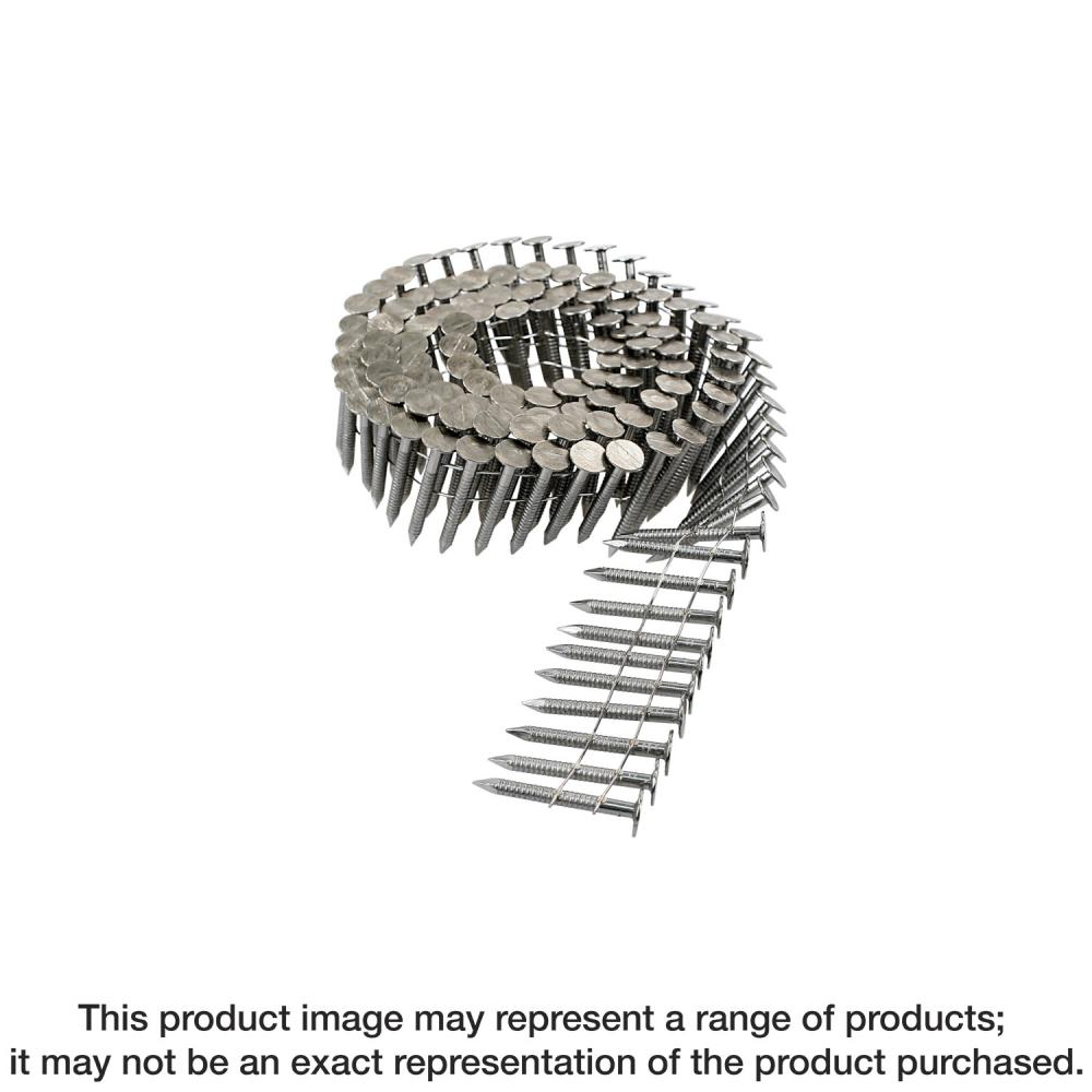 15° Wire Coil, Full Round Head, Ring-Shank Roofing Nail - 1-1/4 in. Type 304 (7200-Qty)<span class=' ItemWarning' style='display:block;'>Item is usually in stock, but we&#39;ll be in touch if there&#39;s a problem<br /></span>