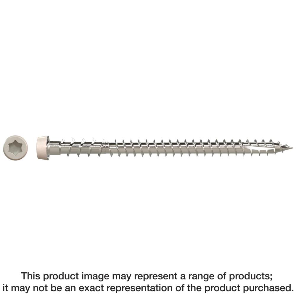 Deck-Drive™ DCU COMPOSITE Screw — #10 x 2-3/4 in. T20, Type 316, Gray 05 (1750-Qty)<span class=' ItemWarning' style='display:block;'>Item is usually in stock, but we&#39;ll be in touch if there&#39;s a problem<br /></span>