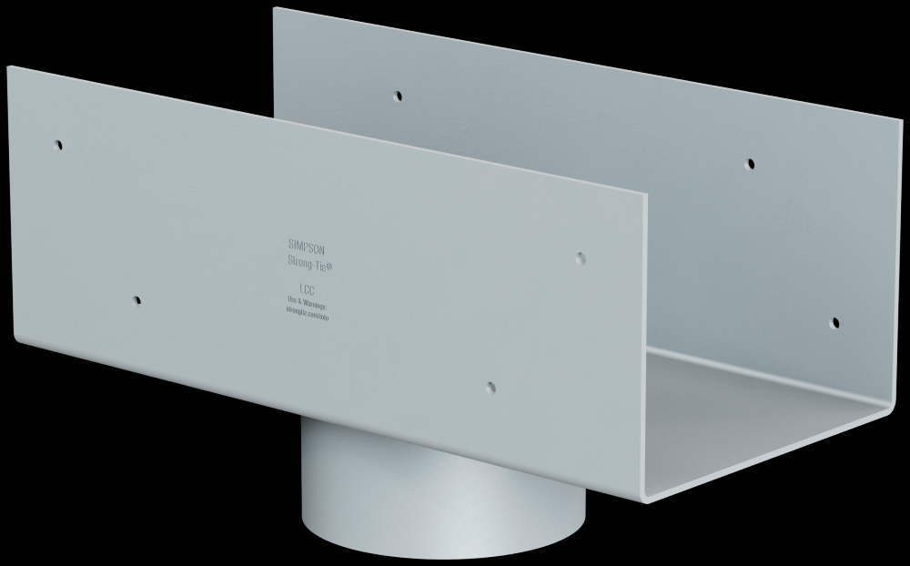LCC 5-3/8 in. Column Cap for 3-1/2 in. Outside Diameter Lally Column<span class=' ItemWarning' style='display:block;'>Item is usually in stock, but we&#39;ll be in touch if there&#39;s a problem<br /></span>