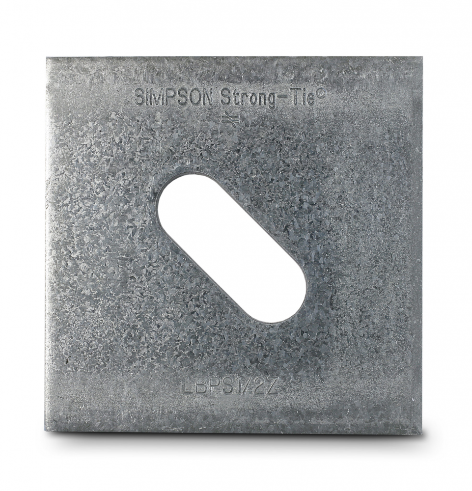 LBPS 3 in. x 3 in. ZMAX® Galvanized Slotted Bearing Plate with 1/2 in. Bolt Dia.<span class=' ItemWarning' style='display:block;'>Item is usually in stock, but we&#39;ll be in touch if there&#39;s a problem<br /></span>