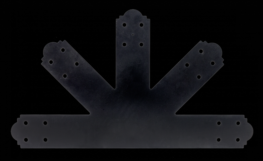 Outdoor Accents® Mission Collection® 12:12 Pitch ZMAX®, Black Powder-Coated Gable Plate<span class=' ItemWarning' style='display:block;'>Item is usually in stock, but we&#39;ll be in touch if there&#39;s a problem<br /></span>