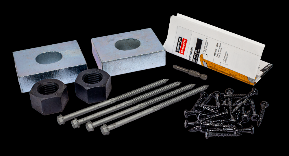 WSWH-HK Hardware Kit for 18-in. Strong-Wall® High-Strength Wood Shearwall<span class=' ItemWarning' style='display:block;'>Item is usually in stock, but we&#39;ll be in touch if there&#39;s a problem<br /></span>