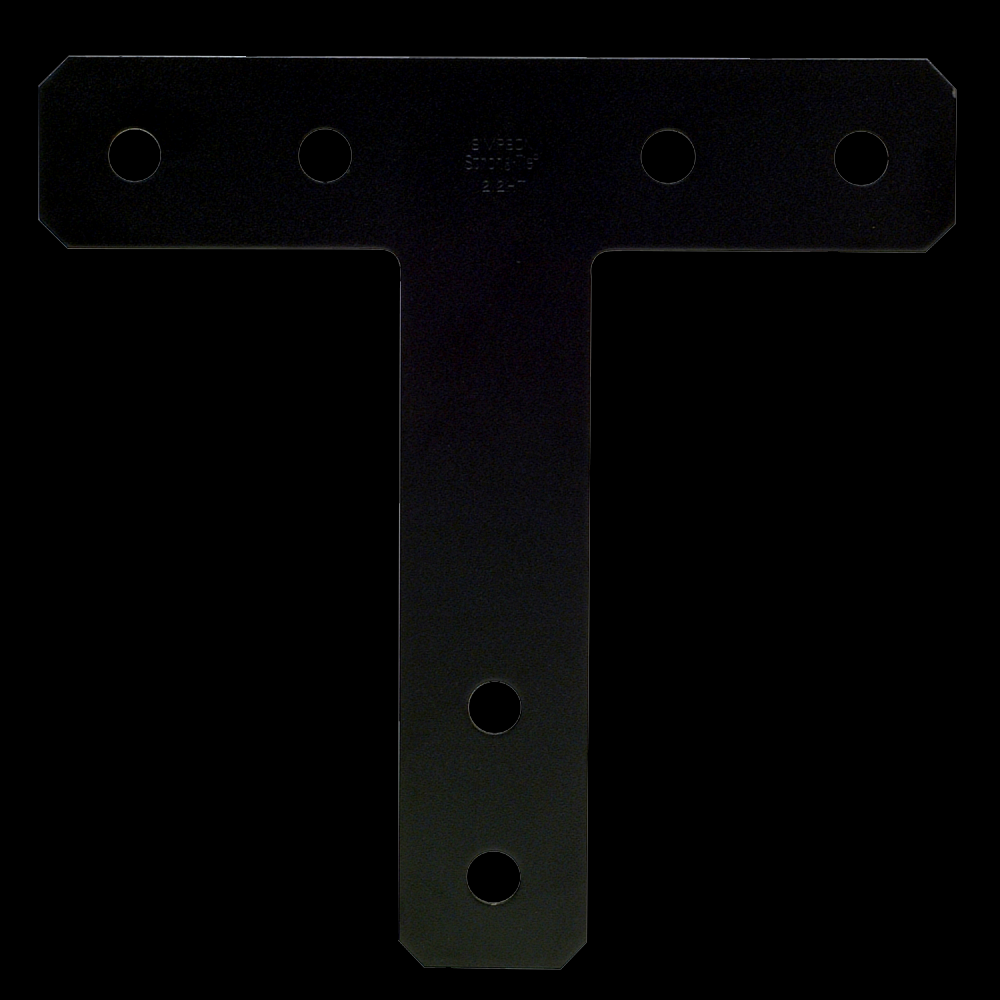 HTPC 12 in. x 12 in. 7-Gauge Black Powder-Coated Ornamental T Strap<span class=' ItemWarning' style='display:block;'>Item is usually in stock, but we&#39;ll be in touch if there&#39;s a problem<br /></span>