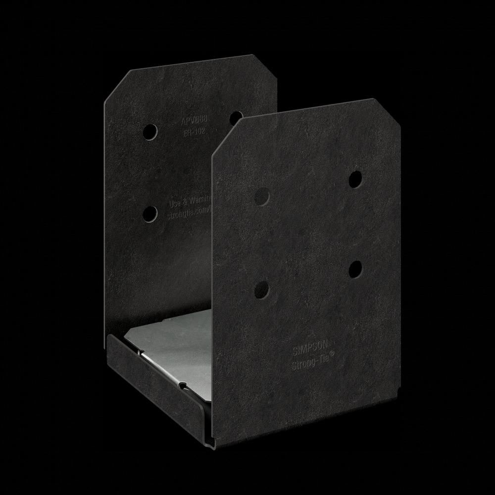 Outdoor Accents® Avant Collection™ ZMAX®, Black Powder-Coated Post Base for 8x8<span class=' ItemWarning' style='display:block;'>Item is usually in stock, but we&#39;ll be in touch if there&#39;s a problem<br /></span>