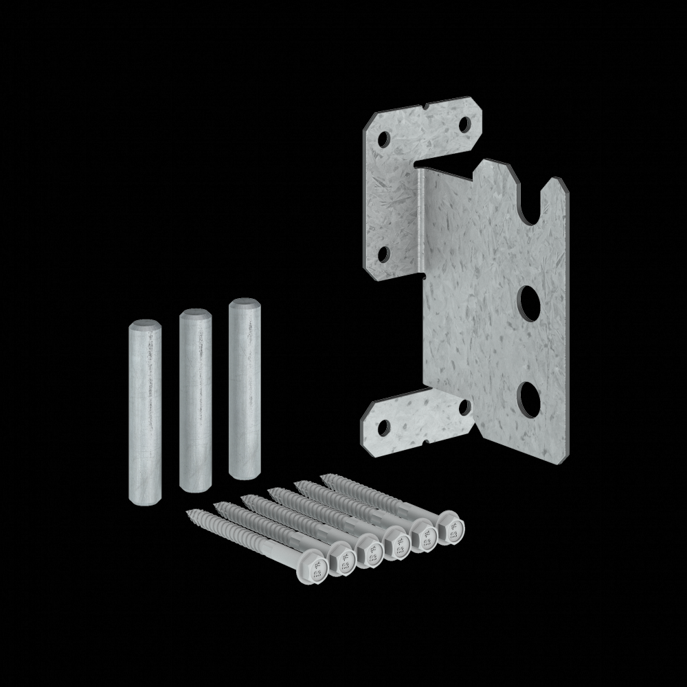 CJTZ™ 12-Gauge ZMAX® Galvanized Concealed Joist Tie with (3) Short Pins<span class=' ItemWarning' style='display:block;'>Item is usually in stock, but we&#39;ll be in touch if there&#39;s a problem<br /></span>