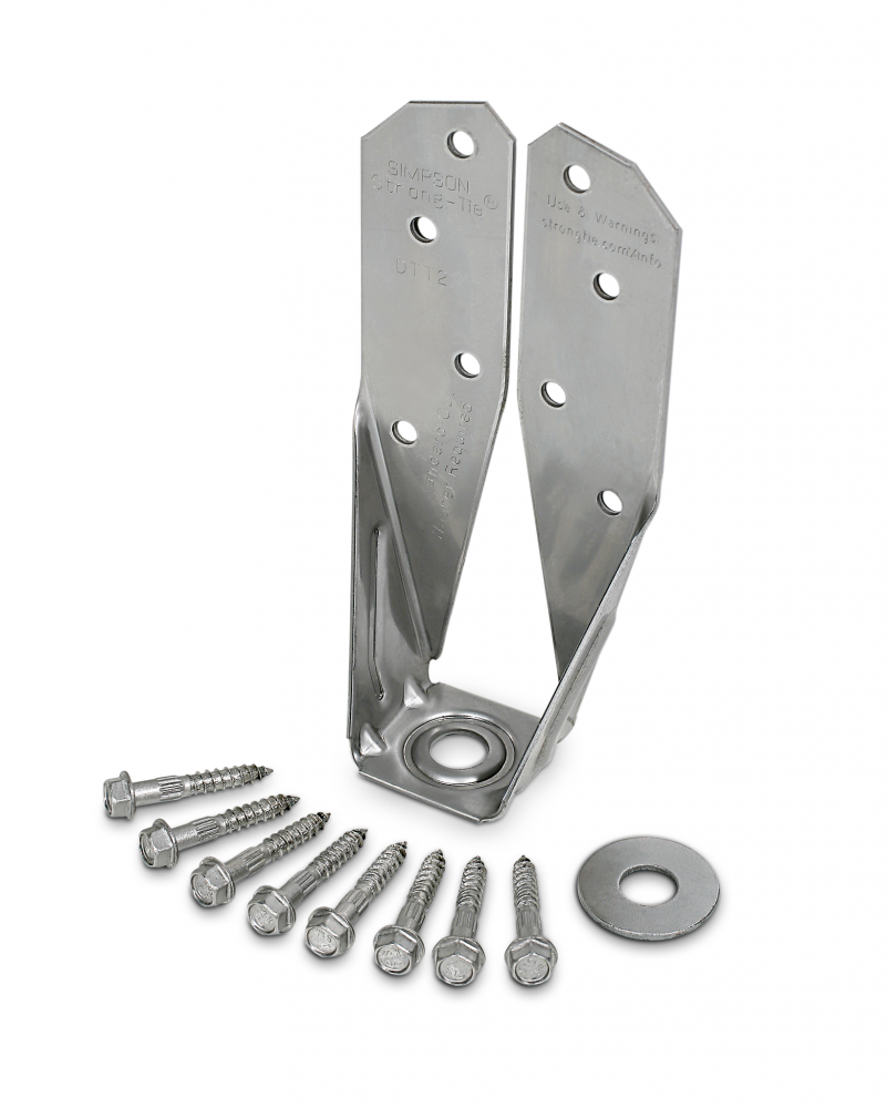 DTT™ Stainless-Steel Deck Tension Tie for 2x with 1-1/2 in. SDS Screws<span class=' ItemWarning' style='display:block;'>Item is usually in stock, but we&#39;ll be in touch if there&#39;s a problem<br /></span>