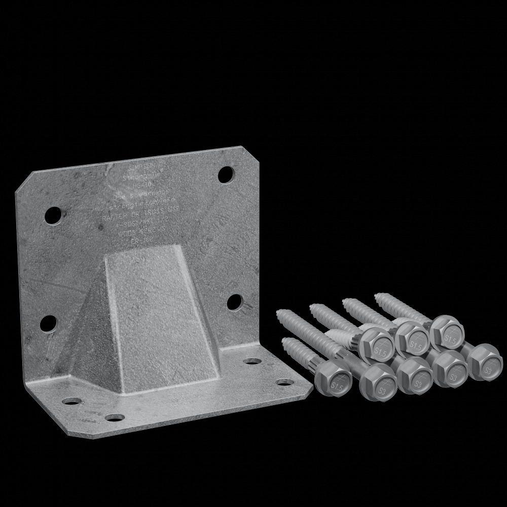 HGA Hot-Dip Galvanized Hurricane Gusset Angle with SDS Screws (10-Qty)<span class=' ItemWarning' style='display:block;'>Item is usually in stock, but we&#39;ll be in touch if there&#39;s a problem<br /></span>