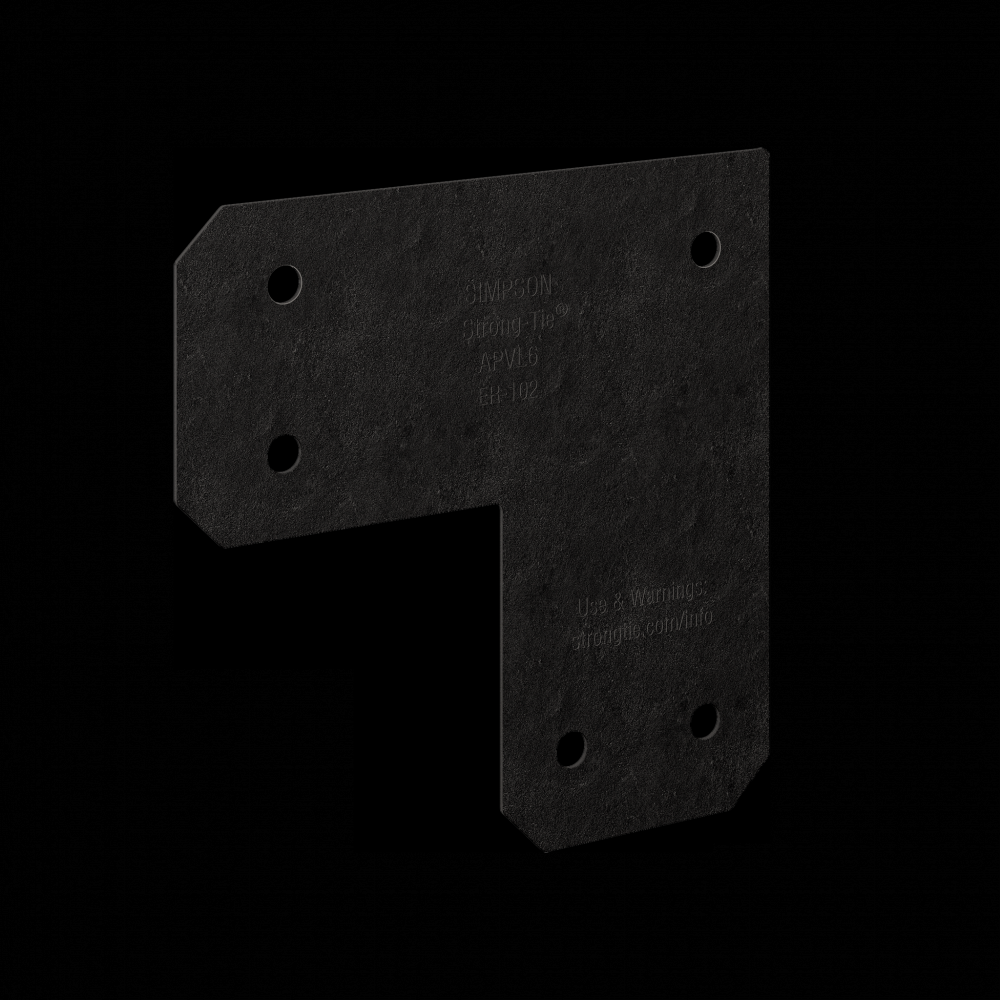 Outdoor Accents® Avant Collection™ ZMAX®, Black Powder-Coated L Strap for 6x6<span class=' ItemWarning' style='display:block;'>Item is usually in stock, but we&#39;ll be in touch if there&#39;s a problem<br /></span>