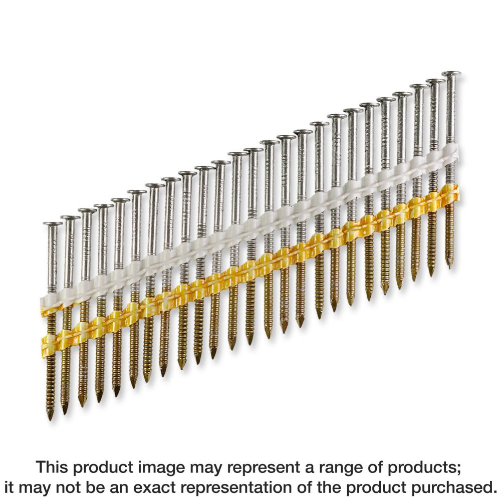 20°–22° Plastic Strip, Full Round Head, Ring-Shank Nail — 3-1/4 in. x 0.120 in. Type 304 (1000-Qty)<span class=' ItemWarning' style='display:block;'>Item is usually in stock, but we&#39;ll be in touch if there&#39;s a problem<br /></span>