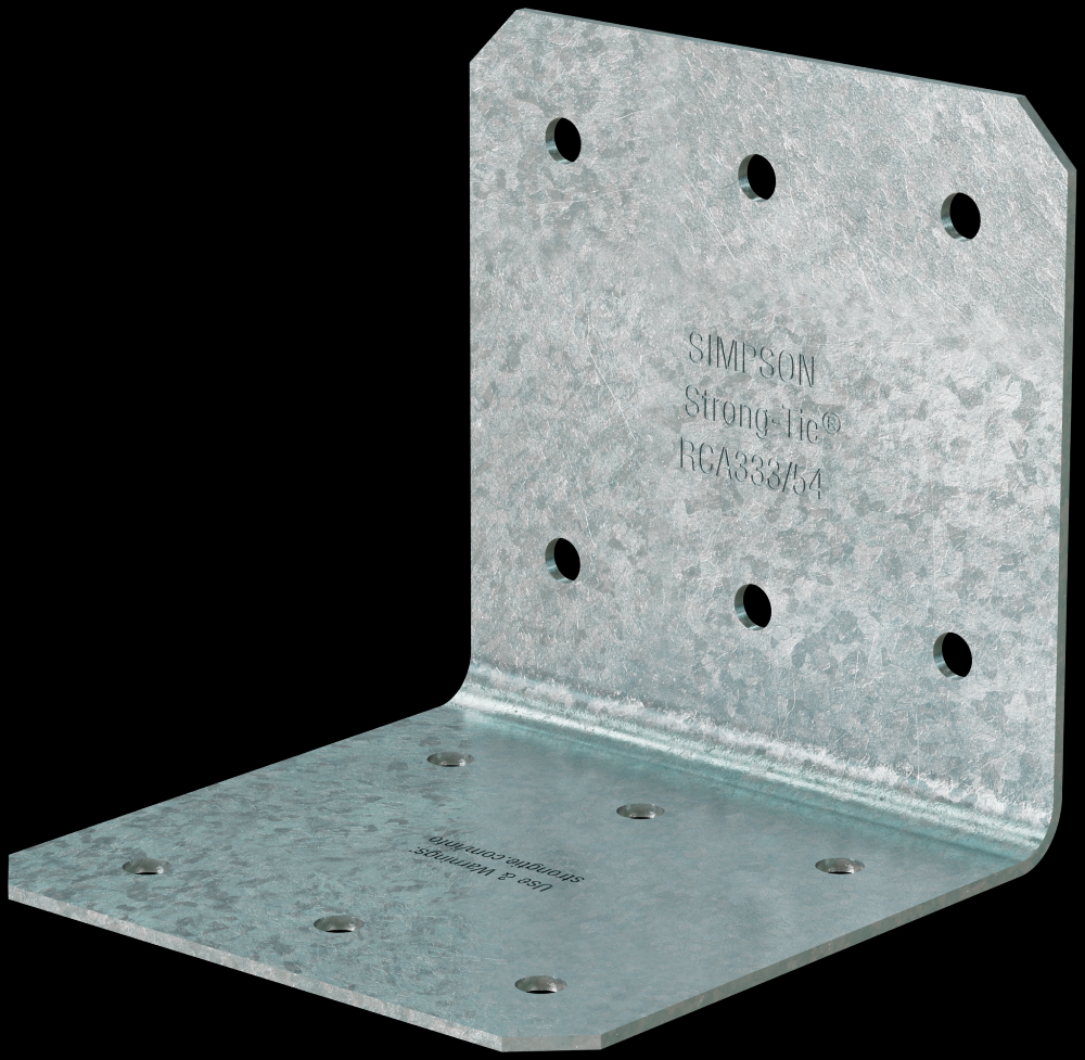 RCA 3 in. x 3 in. x 3 in. 16-Gauge Galvanized Rigid Connector Angle (100-Qty)<span class=' ItemWarning' style='display:block;'>Item is usually in stock, but we&#39;ll be in touch if there&#39;s a problem<br /></span>