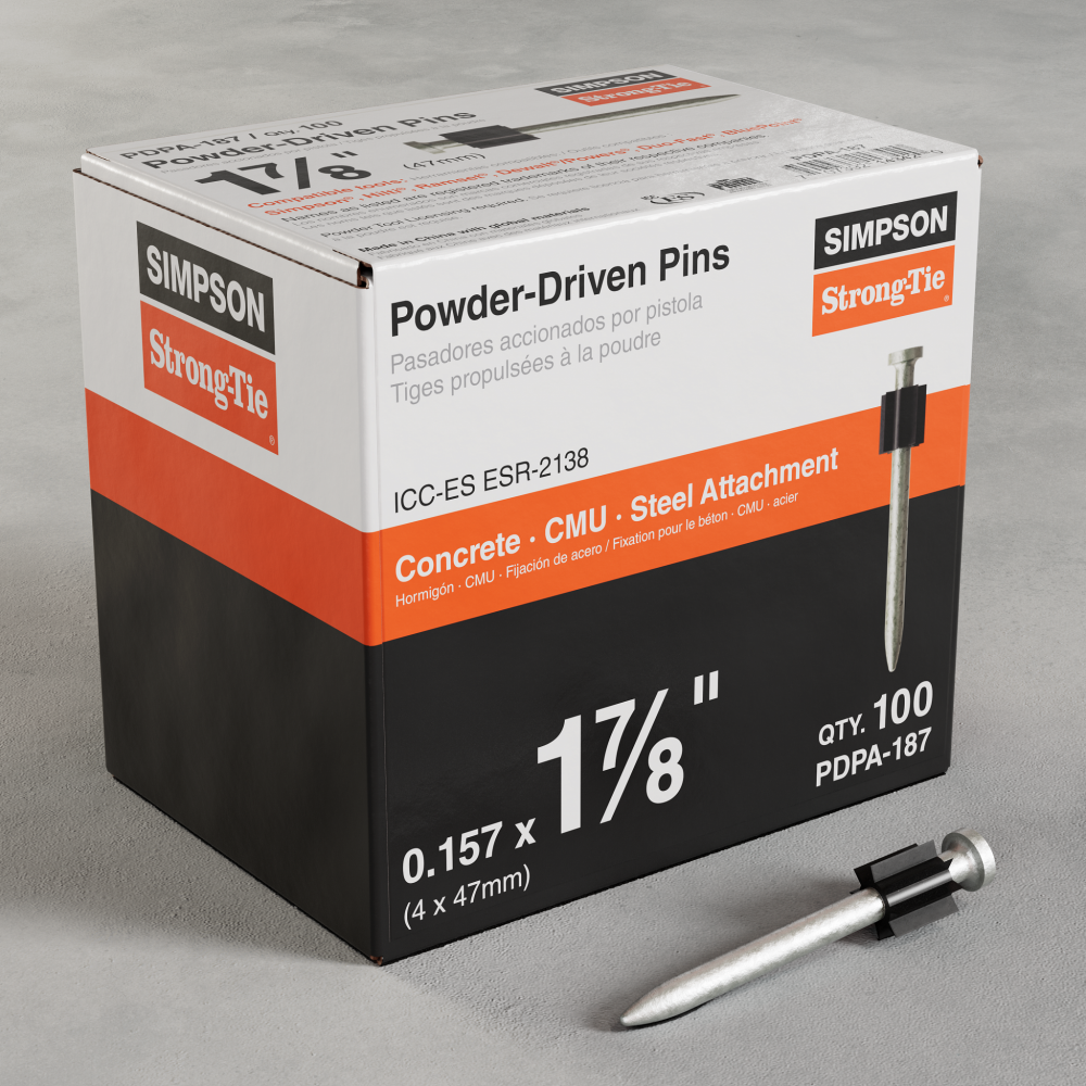 PDPA .157 in. x 1-7/8 in. Powder-Actuated Pin (100-Qty)<span class=' ItemWarning' style='display:block;'>Item is usually in stock, but we&#39;ll be in touch if there&#39;s a problem<br /></span>