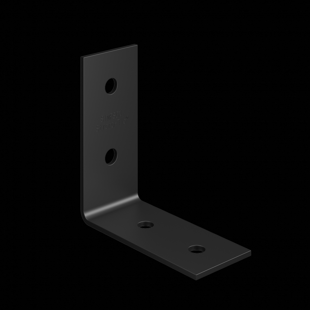 HLPC 5-3/4 in. x 2-1/2 in. Black Powder-Coated Ornamental Heavy Angle<span class=' ItemWarning' style='display:block;'>Item is usually in stock, but we&#39;ll be in touch if there&#39;s a problem<br /></span>