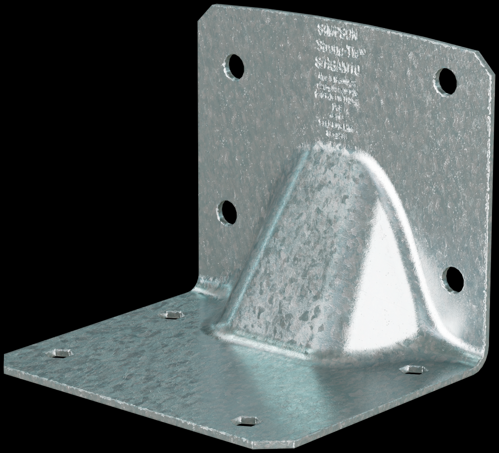 S/HGAM Hurricane Gusset Angle for Masonry with Screws (10-Qty)<span class=' ItemWarning' style='display:block;'>Item is usually in stock, but we&#39;ll be in touch if there&#39;s a problem<br /></span>