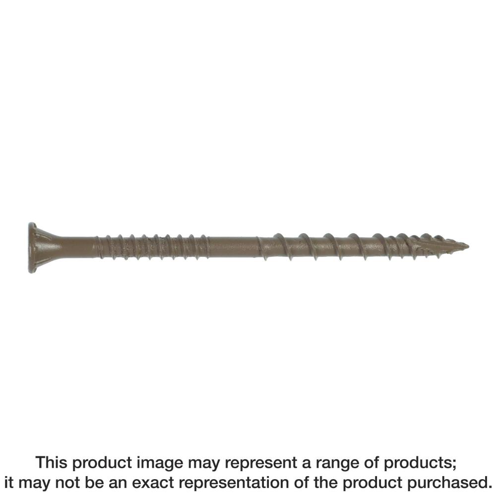 Deck-Drive™ DSV WOOD Screw - #10 x 3 in. T-25, Flat Head, Quik Guard®, Tan (1750-Qty)<span class=' ItemWarning' style='display:block;'>Item is usually in stock, but we&#39;ll be in touch if there&#39;s a problem<br /></span>