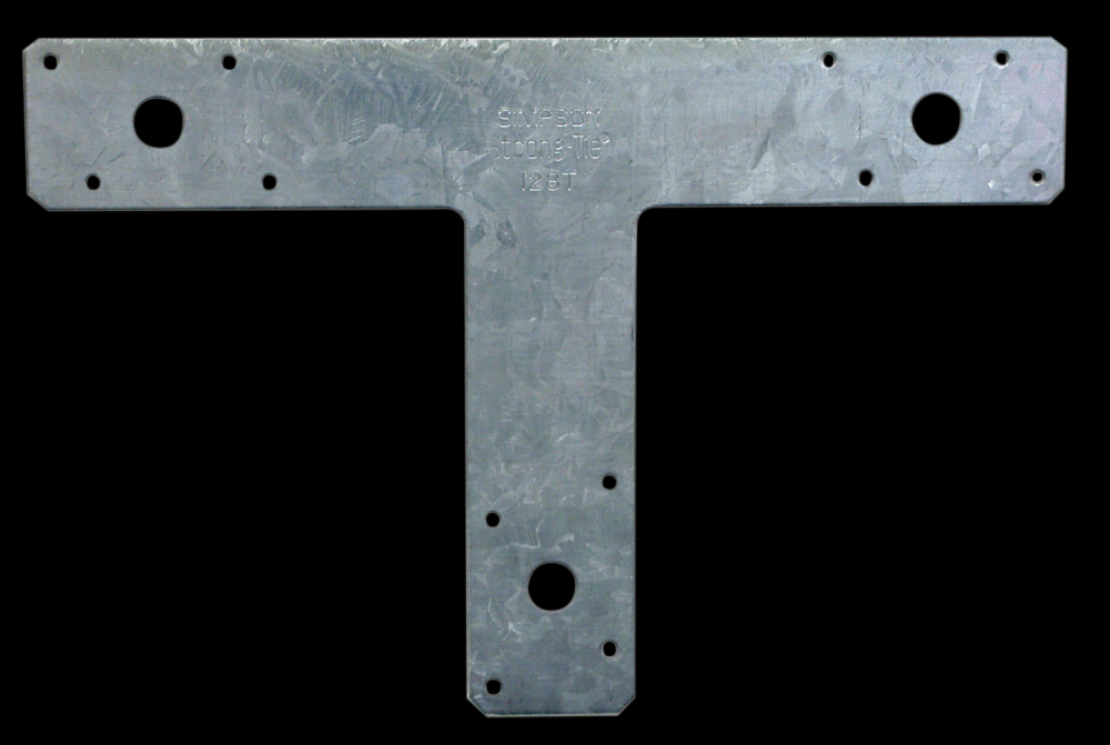 12 in. x 8 in. 14-Gauge Galvanized T Strap<span class=' ItemWarning' style='display:block;'>Item is usually in stock, but we&#39;ll be in touch if there&#39;s a problem<br /></span>