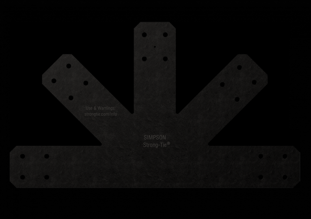 Outdoor Accents® Avant Collection™ 12:12 Pitch, Black Powder-Coated Gable Plate<span class=' ItemWarning' style='display:block;'>Item is usually in stock, but we&#39;ll be in touch if there&#39;s a problem<br /></span>