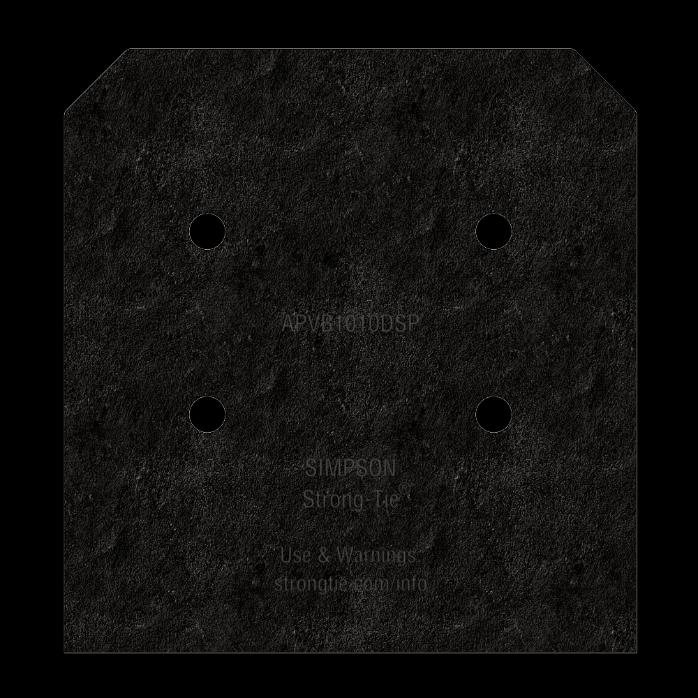 Outdoor Accents® Avant Collection™ ZMAX®, Black Post Base Side Plate for 10x (Qty-2)<span class=' ItemWarning' style='display:block;'>Item is usually in stock, but we&#39;ll be in touch if there&#39;s a problem<br /></span>
