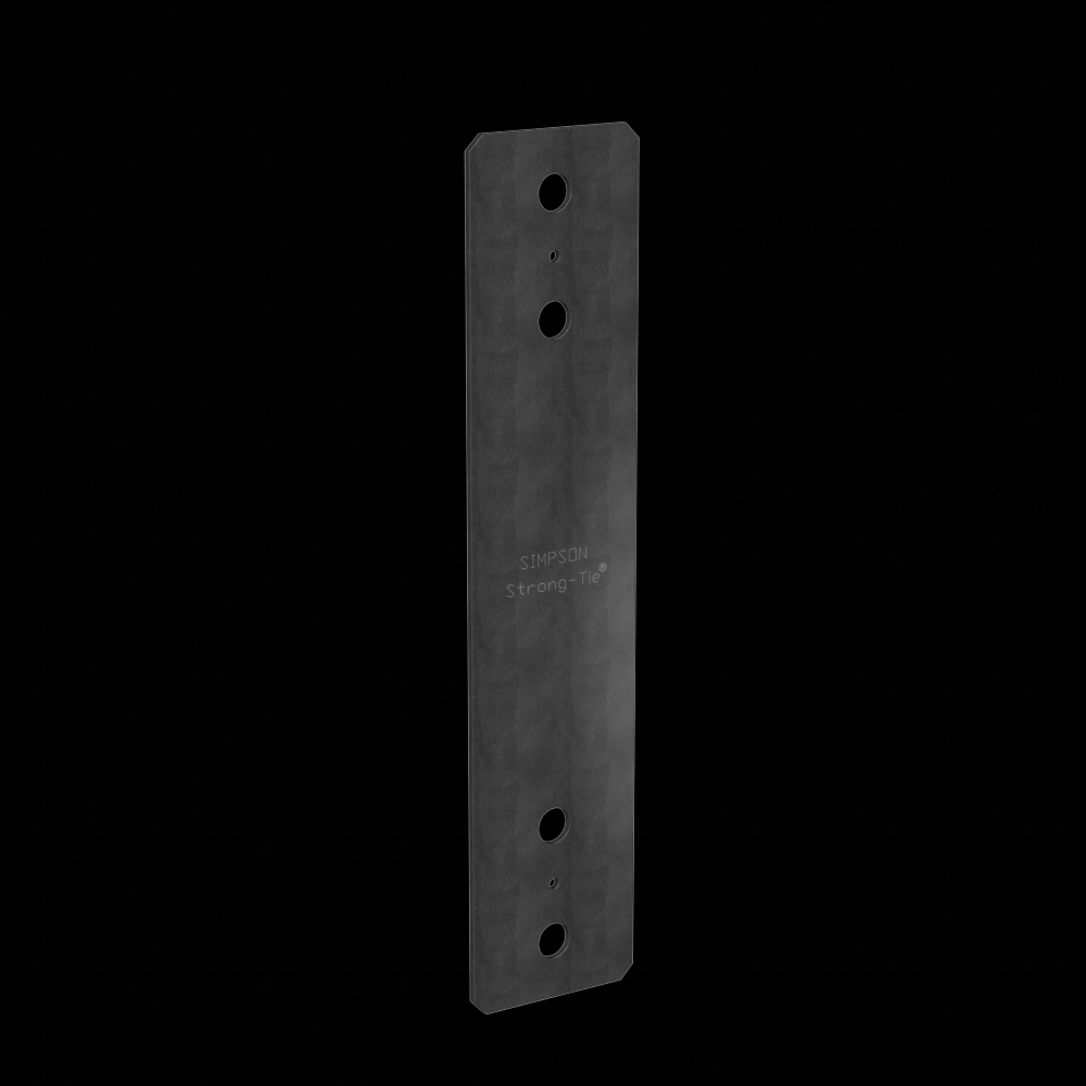 PSPC 4 in. x 18 in. Black Powder-Coated Piling Strap<span class=' ItemWarning' style='display:block;'>Item is usually in stock, but we&#39;ll be in touch if there&#39;s a problem<br /></span>