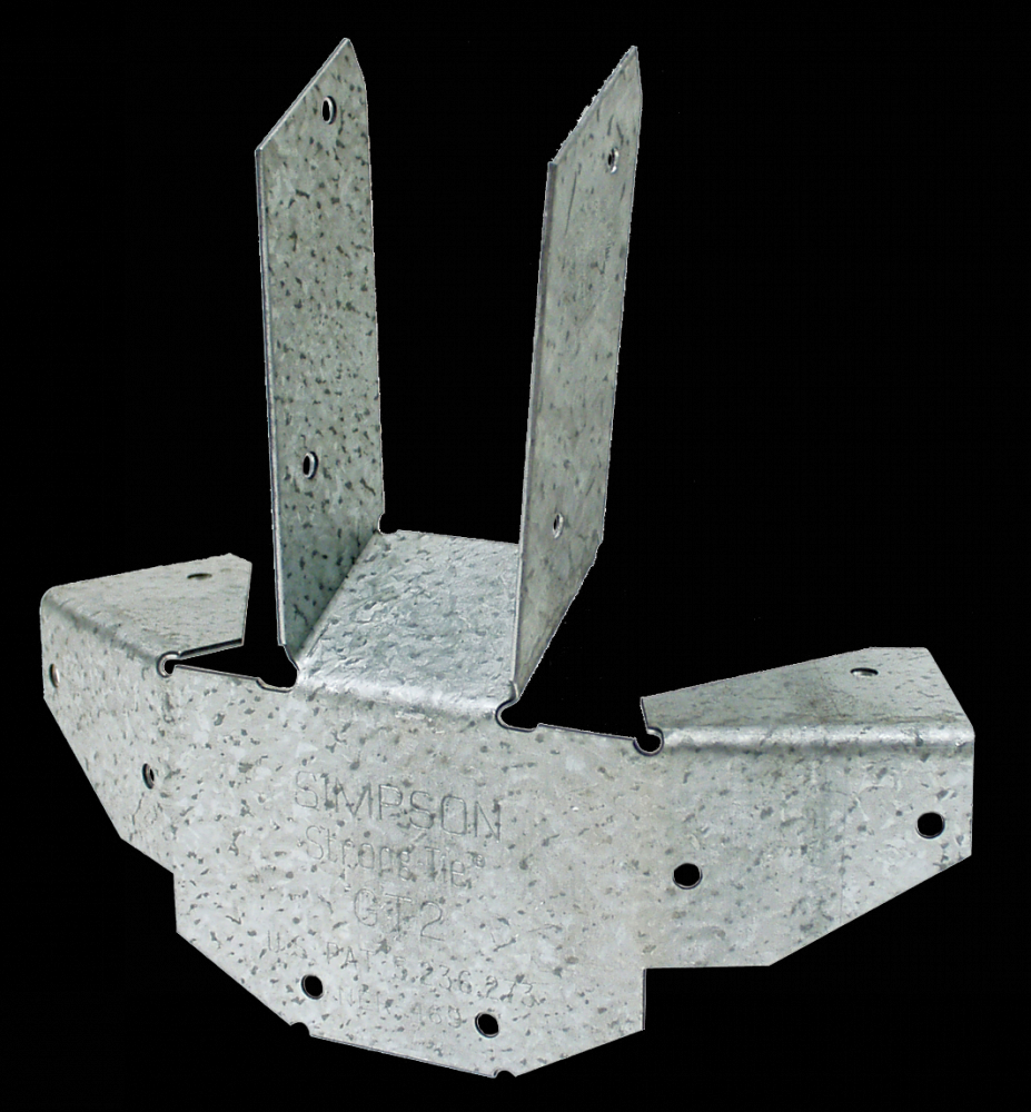 GT ZMAX® Galvanized 16-Gauge Gazebo Tie for 6-2x Rafters and Top Plate to Post<span class=' ItemWarning' style='display:block;'>Item is usually in stock, but we&#39;ll be in touch if there&#39;s a problem<br /></span>